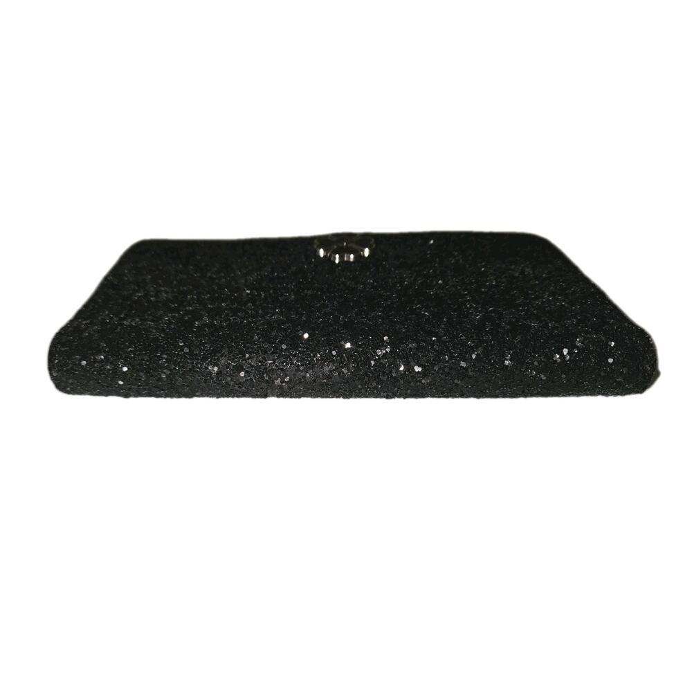 NWOT Kate Spade Odette Glitter Large Slim Bifold Black 7x4 - Picture 3 of 10